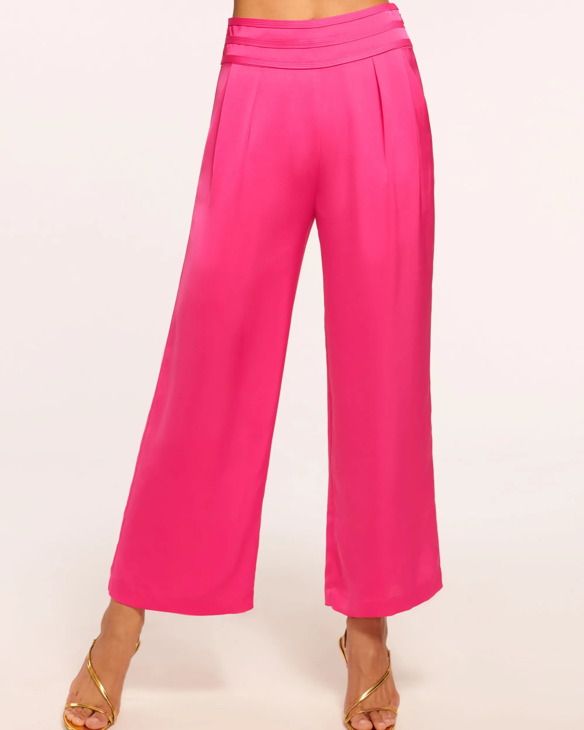 New Ramy Brook Joss Cropped Wide Leg Pant