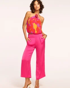New Ramy Brook Joss Cropped Wide Leg Pant