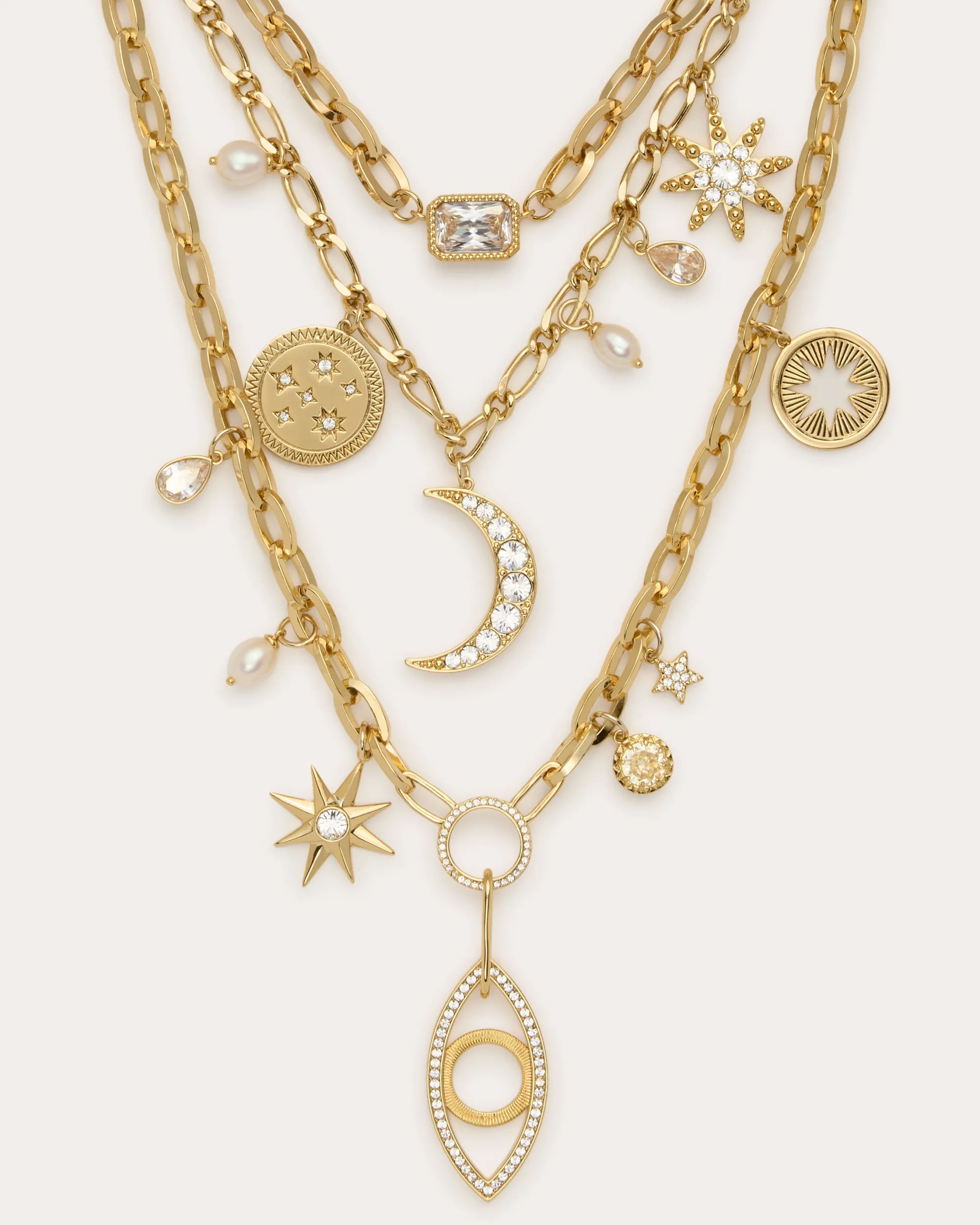 Discount Ramy Brook Kahleah Layered Charm Necklace Gold
