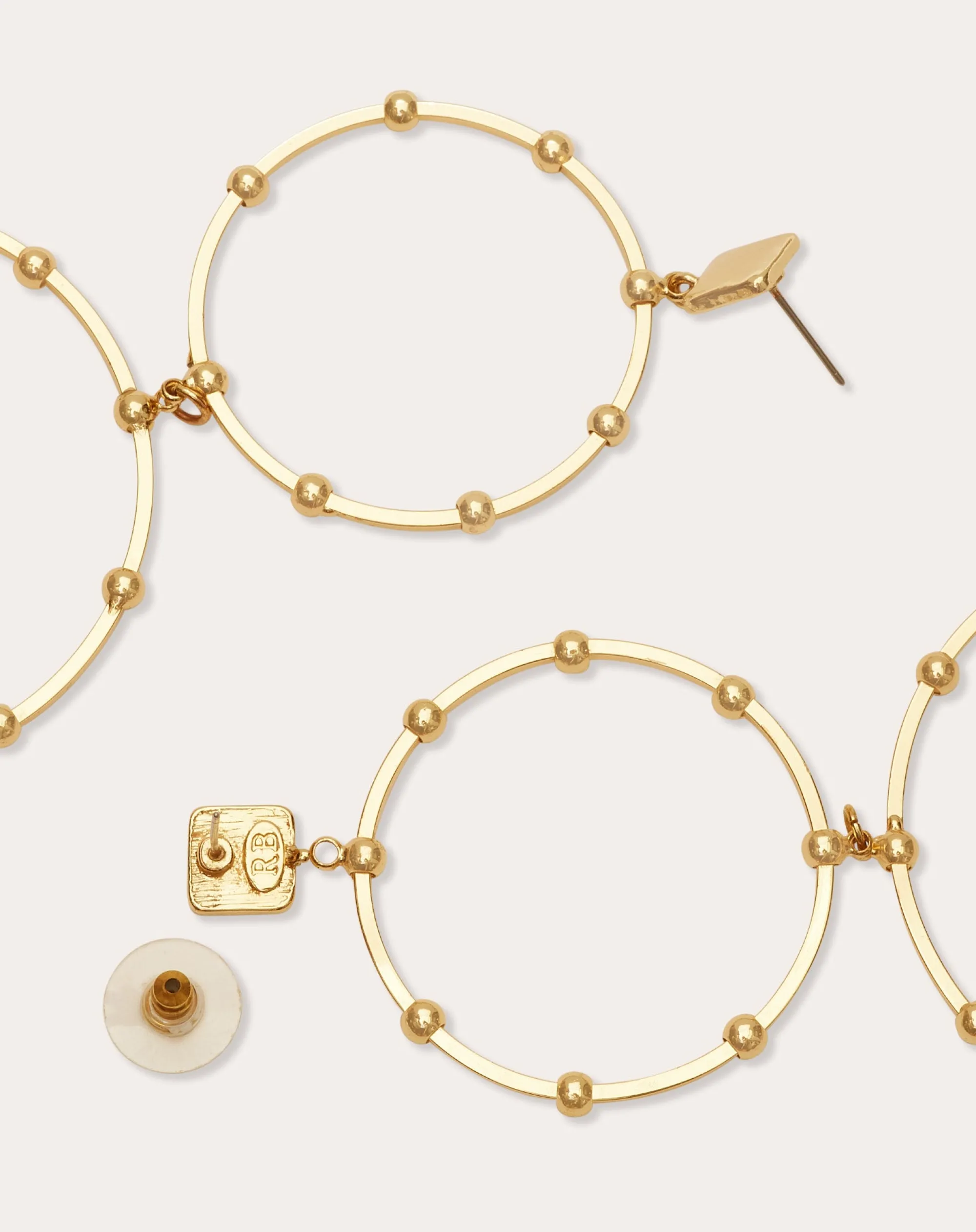 Clearance Ramy Brook Kairi Stacked Hoop Earrings Gold