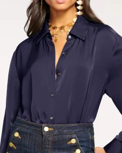 Sale Ramy Brook Kolby Oversized Button Down Blouse
