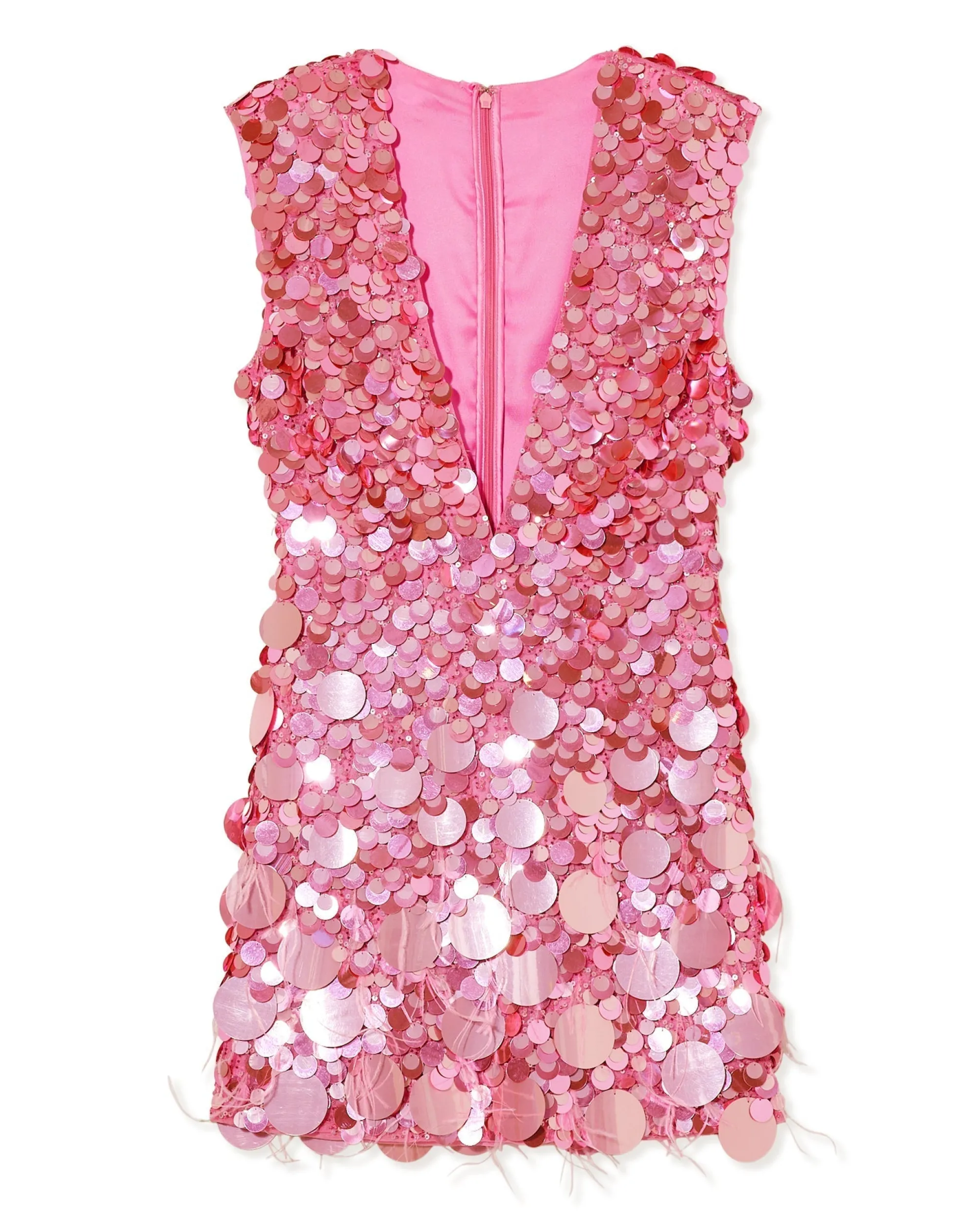 New Ramy Brook Lacey Sequin Mini Dress Silverpaillette