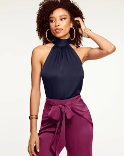 Clearance Ramy Brook Lori Silk High Neck Tank Top
