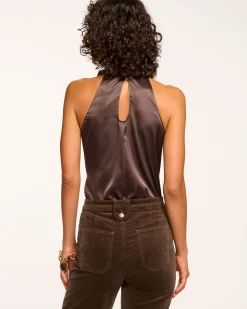Clearance Ramy Brook Lori Silk High Neck Tank Top