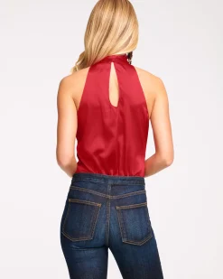 Clearance Ramy Brook Lori Silk High Neck Tank Top