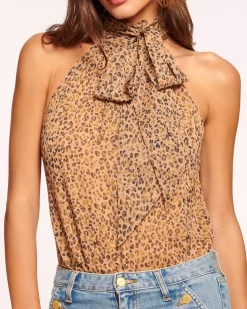 Clearance Ramy Brook Lori Silk High Neck Tank Top