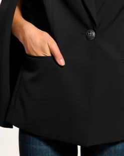 Hot Ramy Brook Lucinda Cape Blazer Black