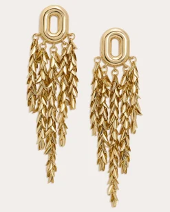 Sale Ramy Brook Lysianne Statement Earrings Gold