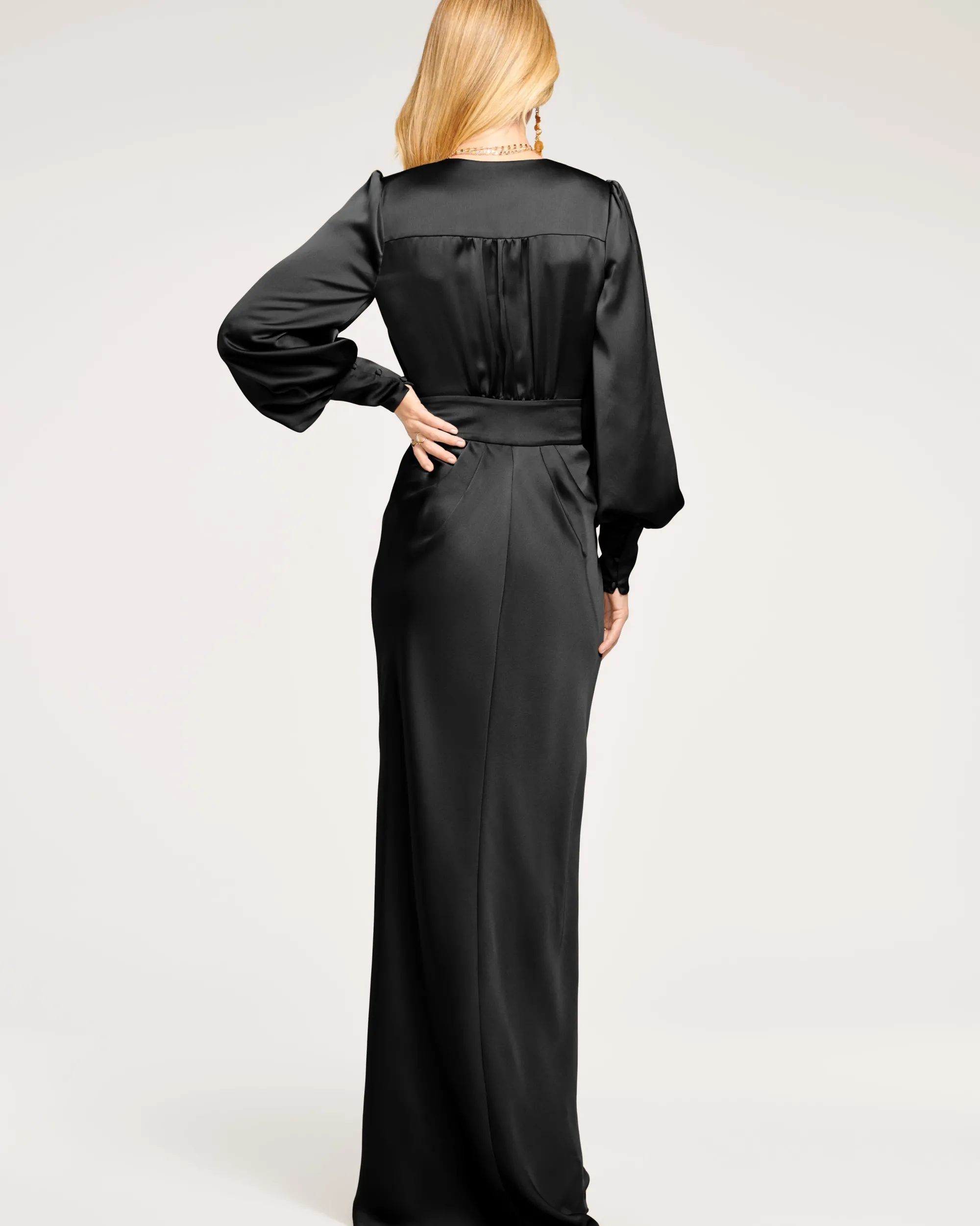 Hot Ramy Brook Madelane Plunging Maxi Dress Black