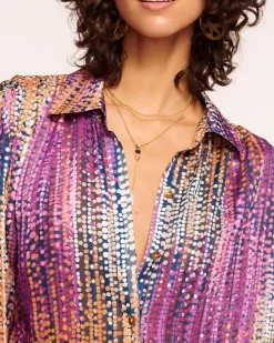 Hot Ramy Brook Mandy Button Down Blouse Ravellodot
