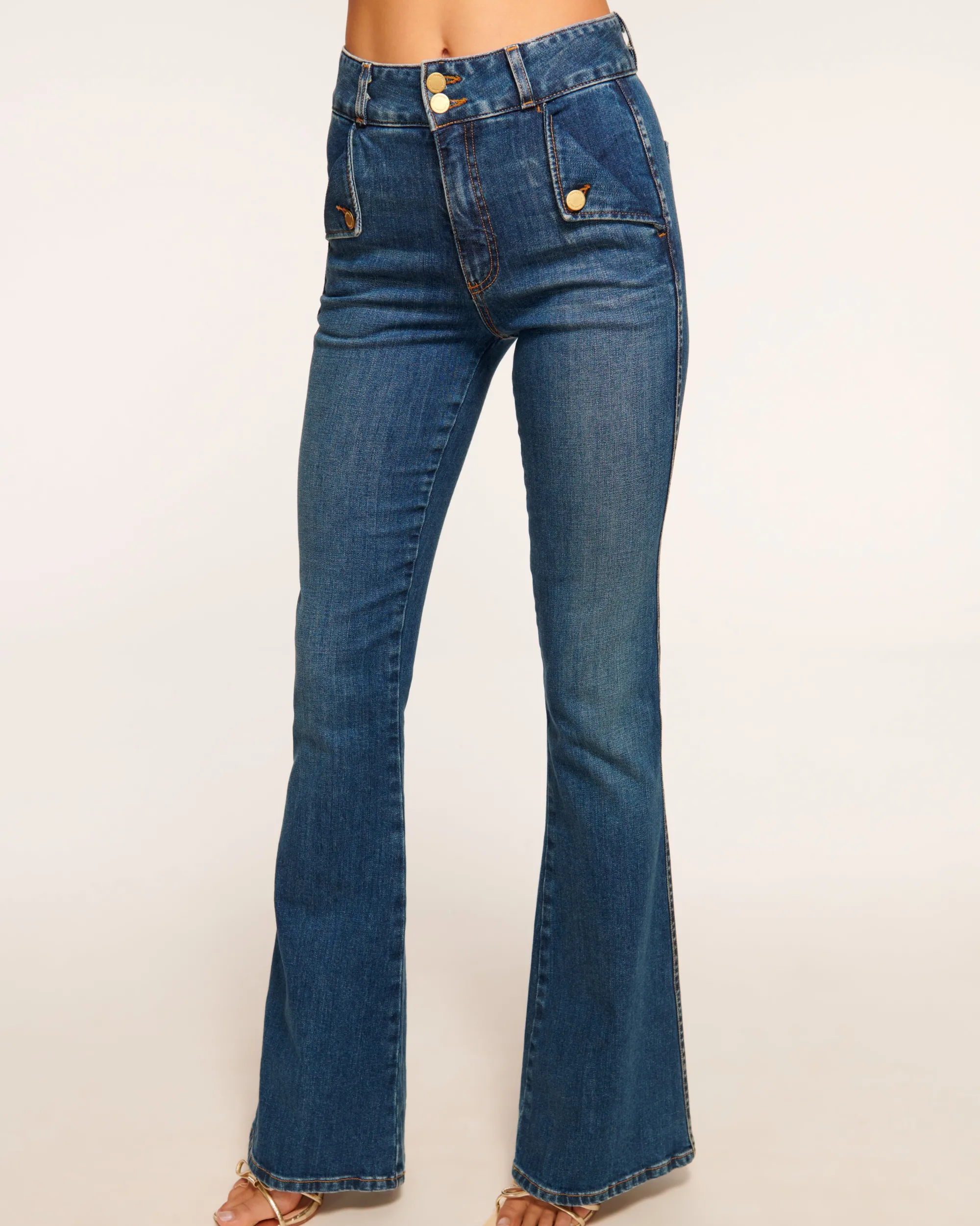 Online Ramy Brook Mase High-Rise Flare Jean Mediumwash