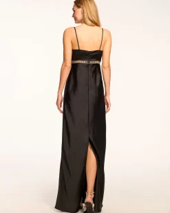 Discount Ramy Brook Mosby Embellished Empire Waist Gown