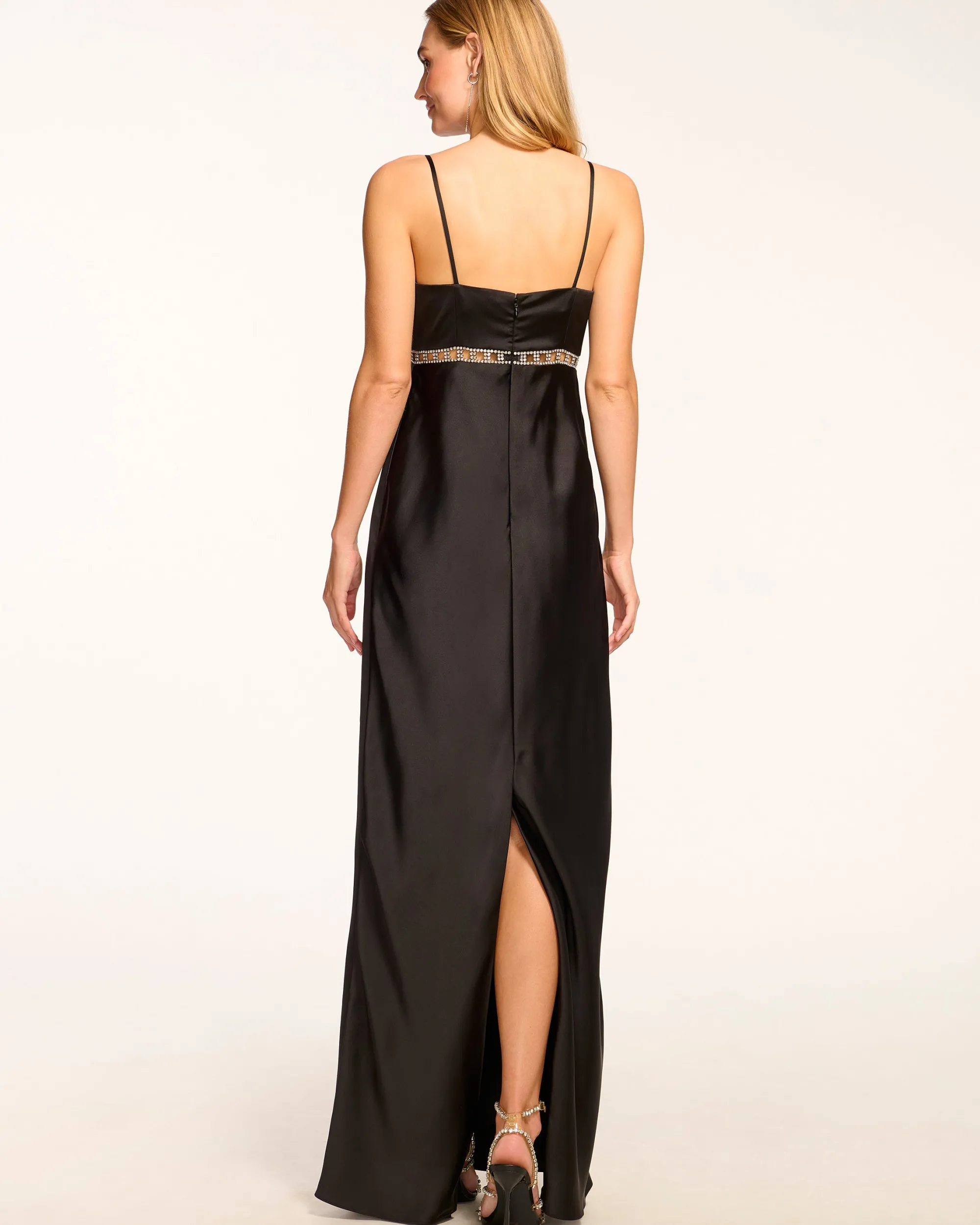 Discount Ramy Brook Mosby Embellished Empire Waist Gown