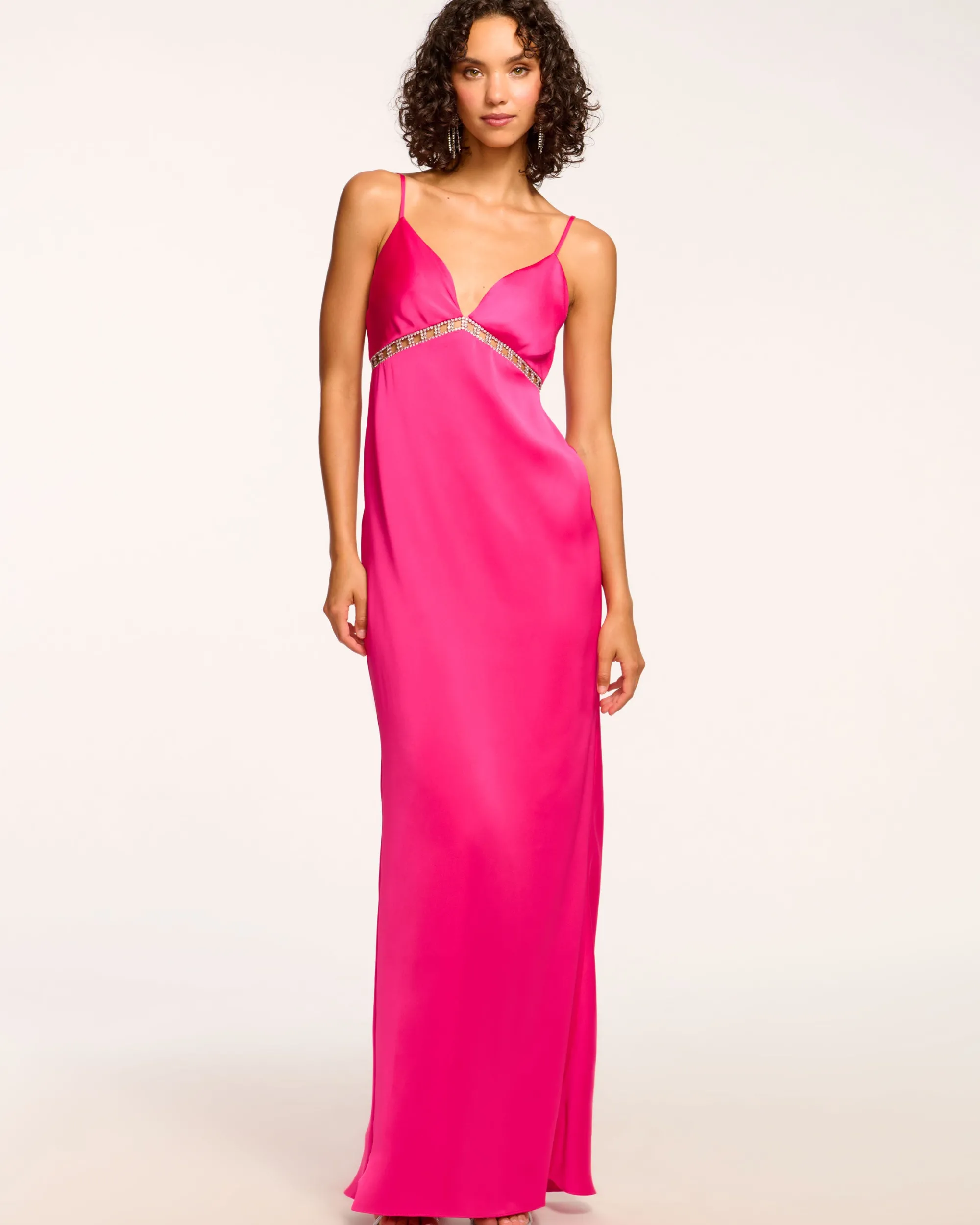 Discount Ramy Brook Mosby Embellished Empire Waist Gown