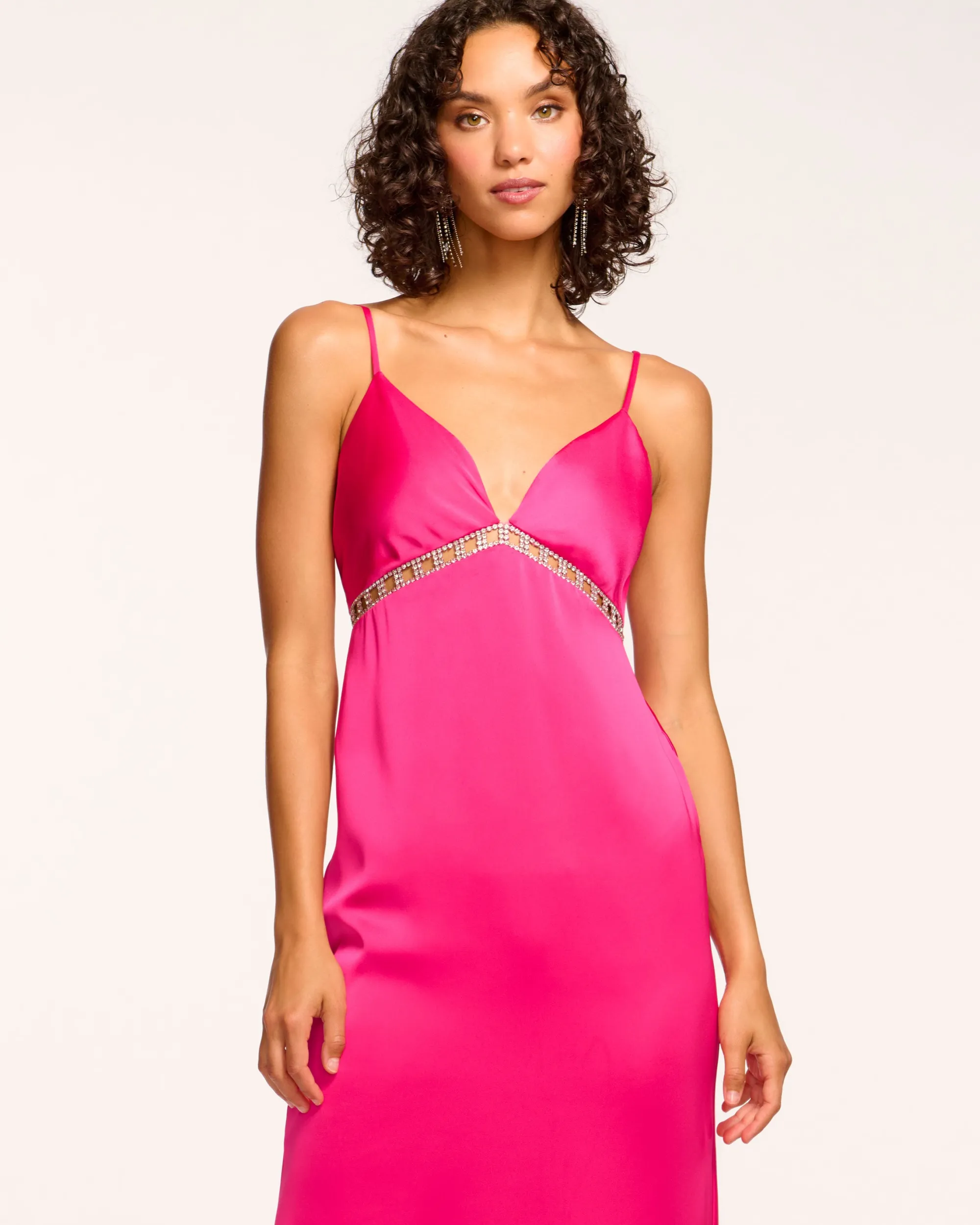 Discount Ramy Brook Mosby Embellished Empire Waist Gown
