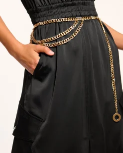 Online Ramy Brook Nikia V-Neck Midi Dress Black