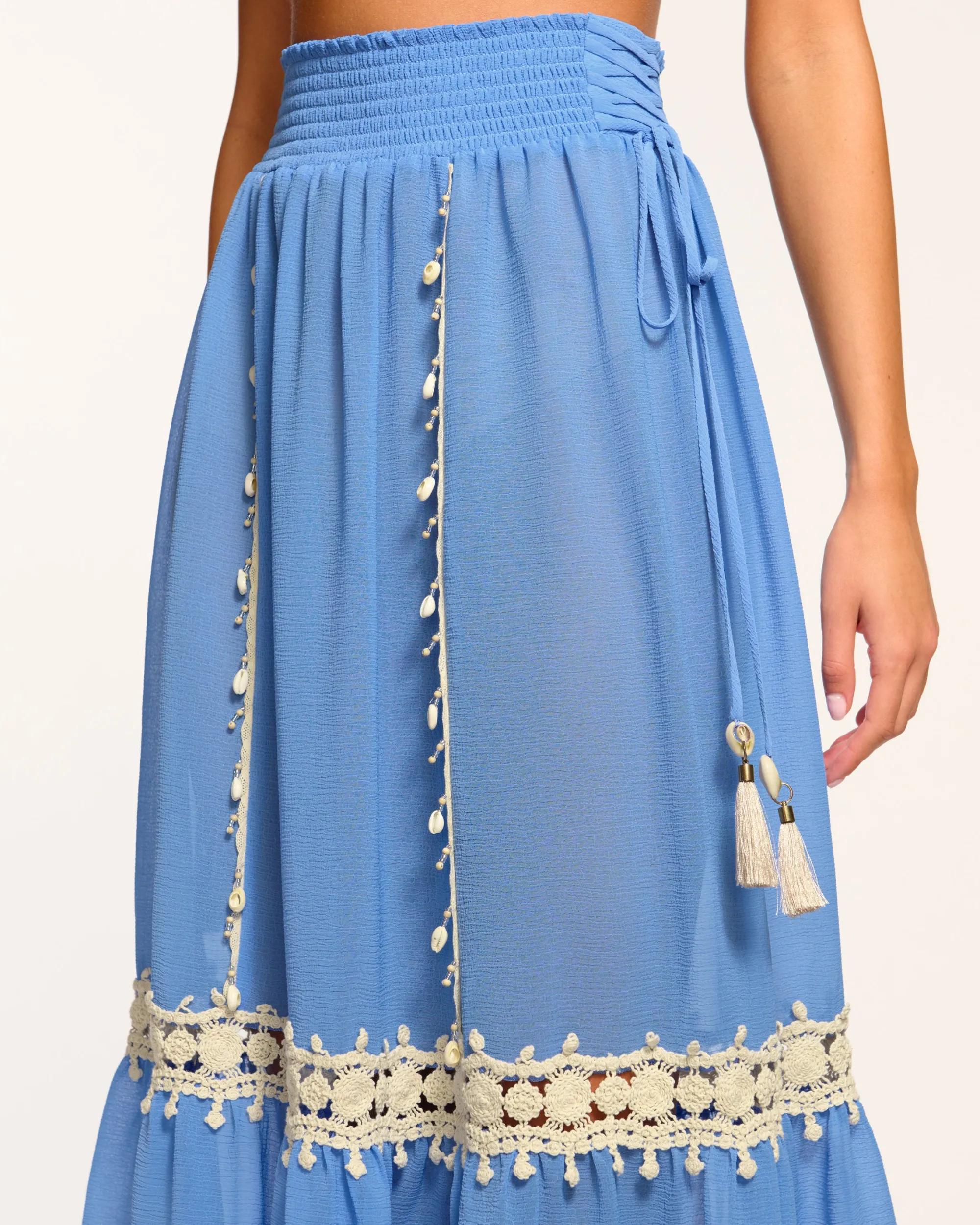 Fashion Ramy Brook Orlayne Coverup Skirt Sereneblue