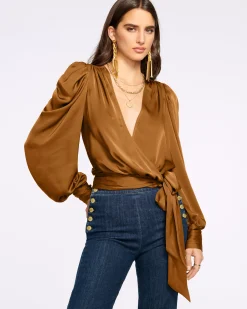 Fashion Ramy Brook Pauline Puff Sleeve Blouse