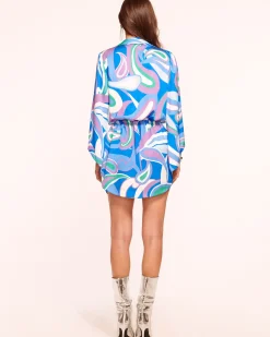 Online Ramy Brook Penny Bell Sleeve Mini Dress
