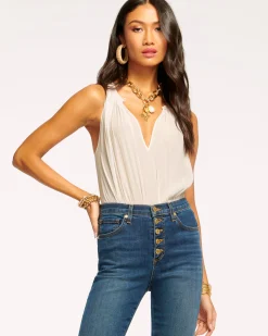 Fashion Ramy Brook Piper V-Neck Tank Top