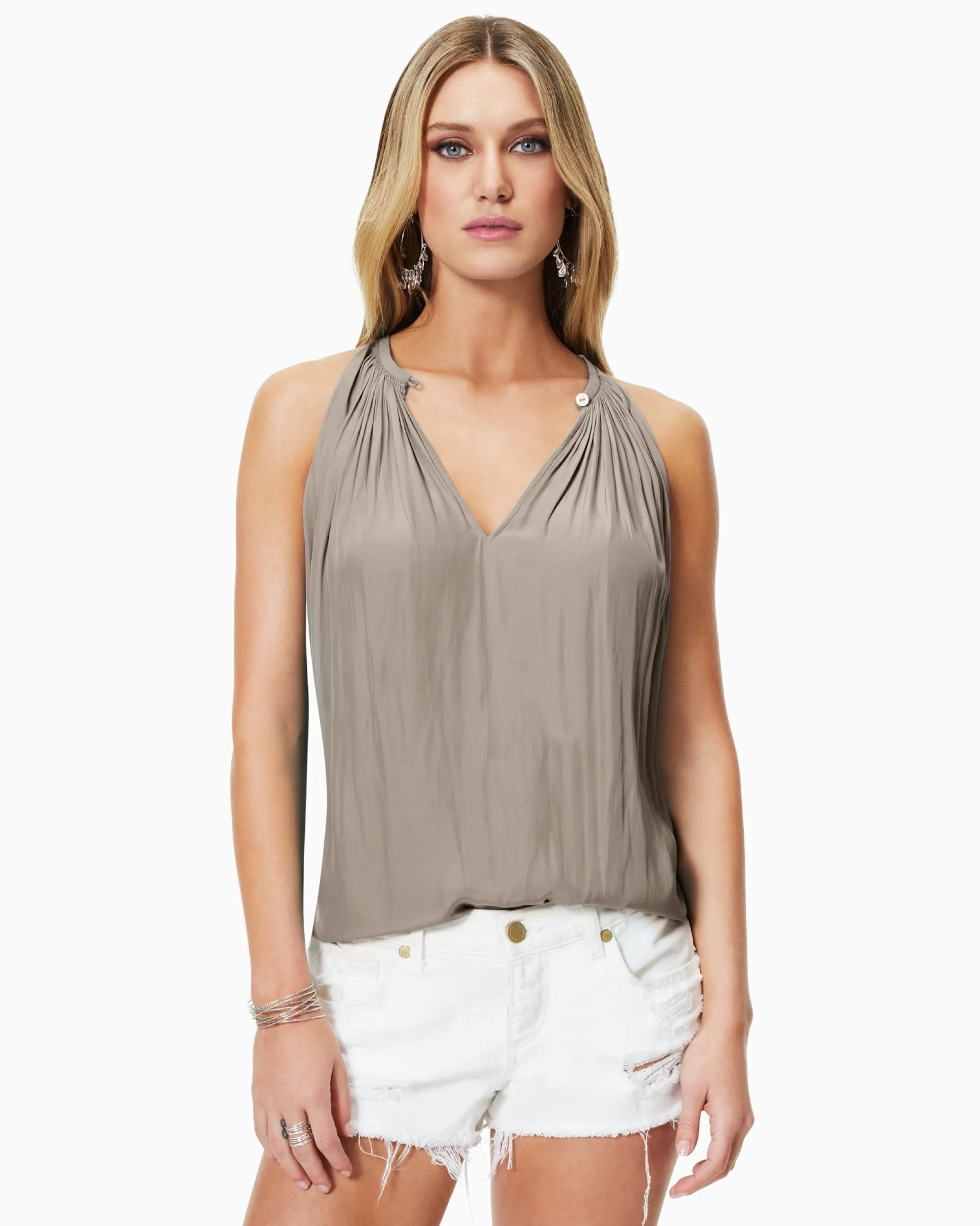 Fashion Ramy Brook Piper V-Neck Tank Top