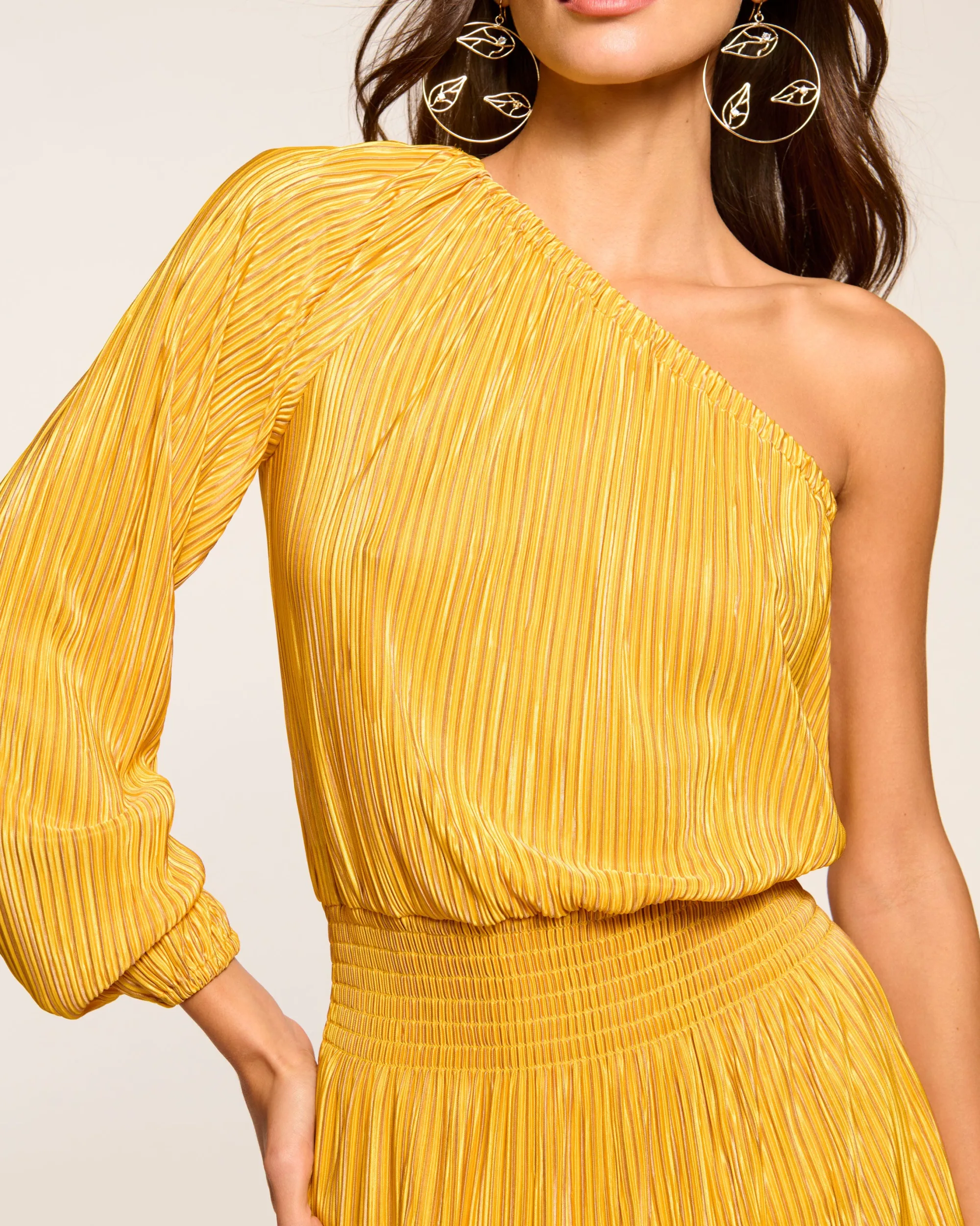 Clearance Ramy Brook Raashi One-Shoulder Smocked Mini Dress Daisypleats