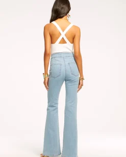 Clearance Ramy Brook Romee High Waisted Flare Jean Darkwash