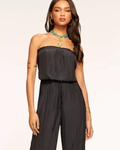 Online Ramy Brook Selma Strapless Jumpsuit Black