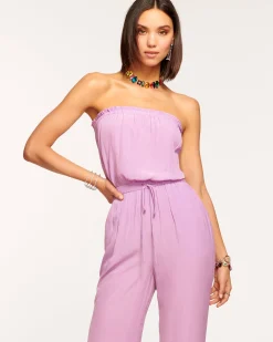 Online Ramy Brook Selma Strapless Jumpsuit Black