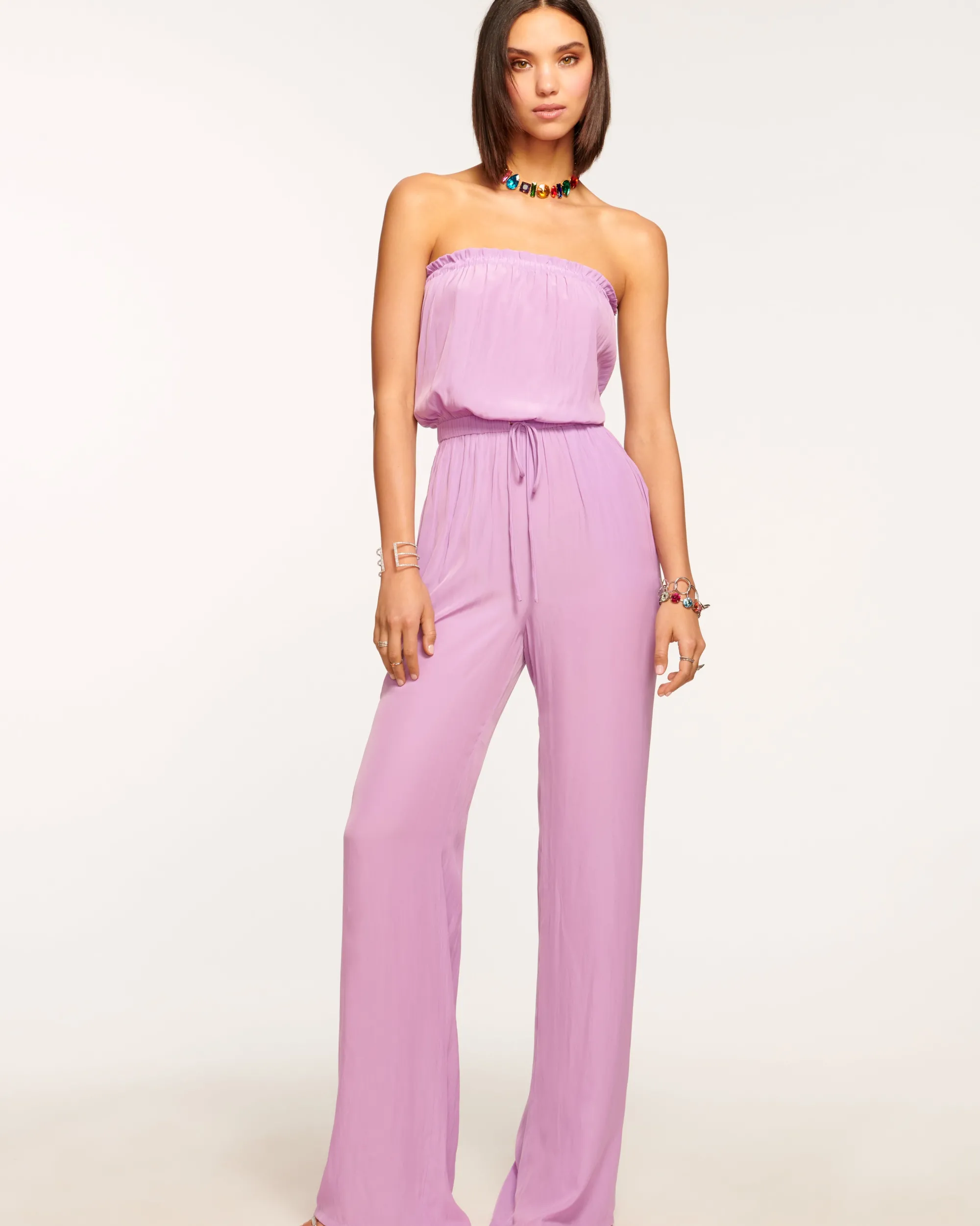 Online Ramy Brook Selma Strapless Jumpsuit Black