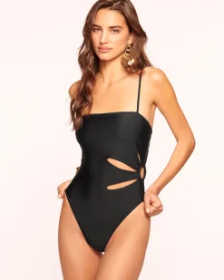 Sale Ramy Brook Sevyn Cutout One Piece Swimsuit Citrine