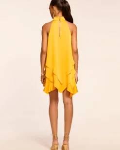 Fashion Ramy Brook Shaina Tiered Mini Dress Daisyyellow
