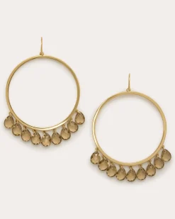 Hot Ramy Brook Shani Hoop Earrings Blackdiamond