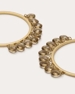 Hot Ramy Brook Shani Hoop Earrings Blackdiamond