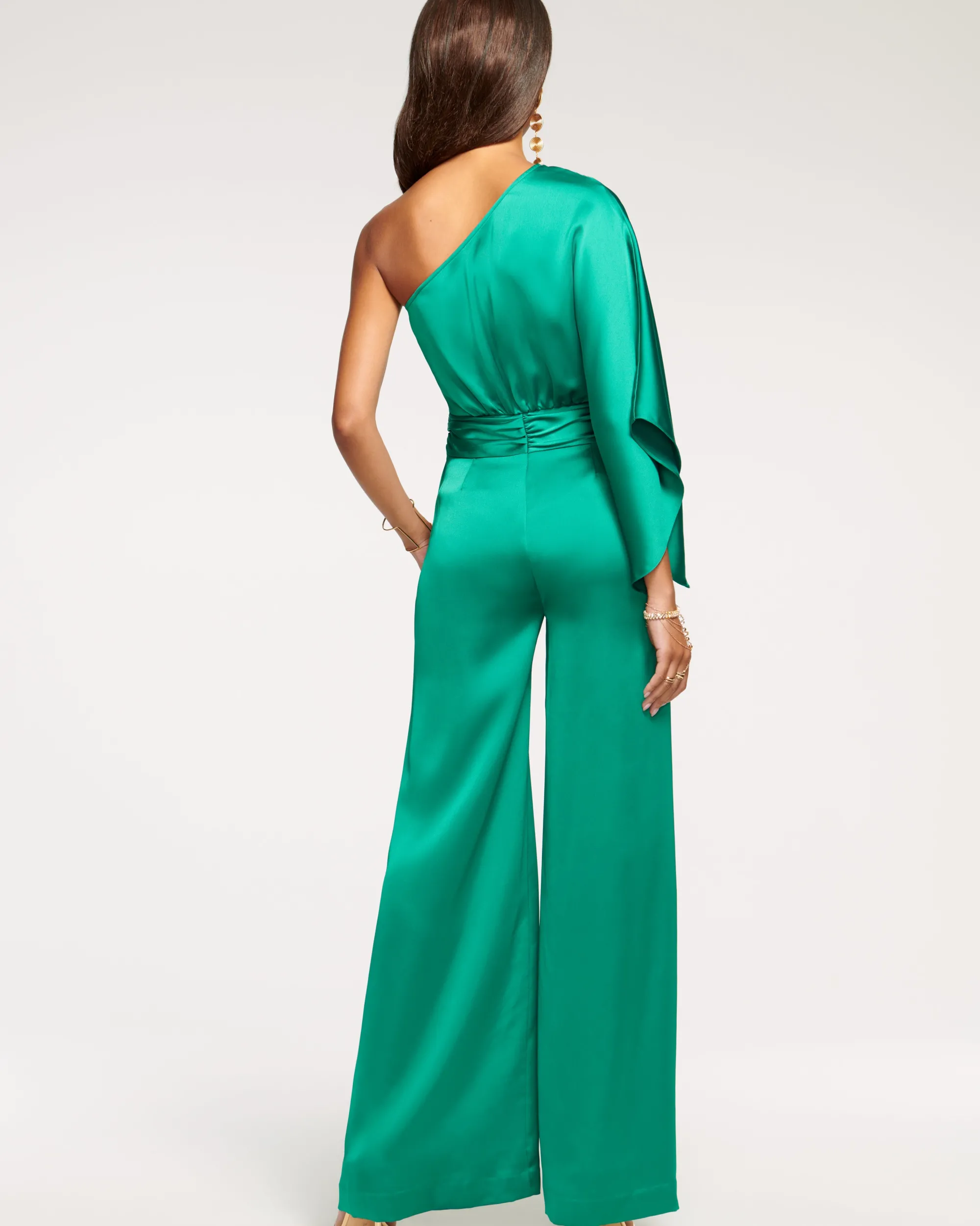 Best Ramy Brook Simone One-Shoulder Jumpsuit Black