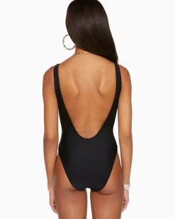 Fashion Ramy Brook Soren V-Neck One Piece Swimsuit