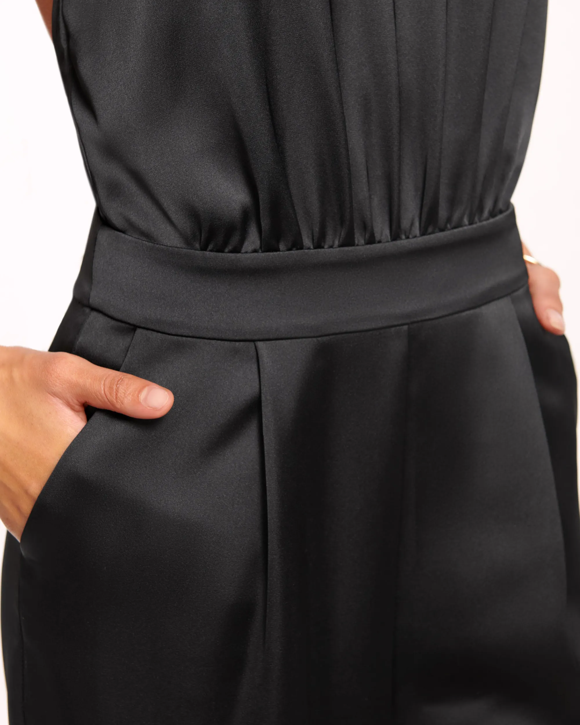 Discount Ramy Brook Tatiana Wide Leg Halter Jumpsuit Black