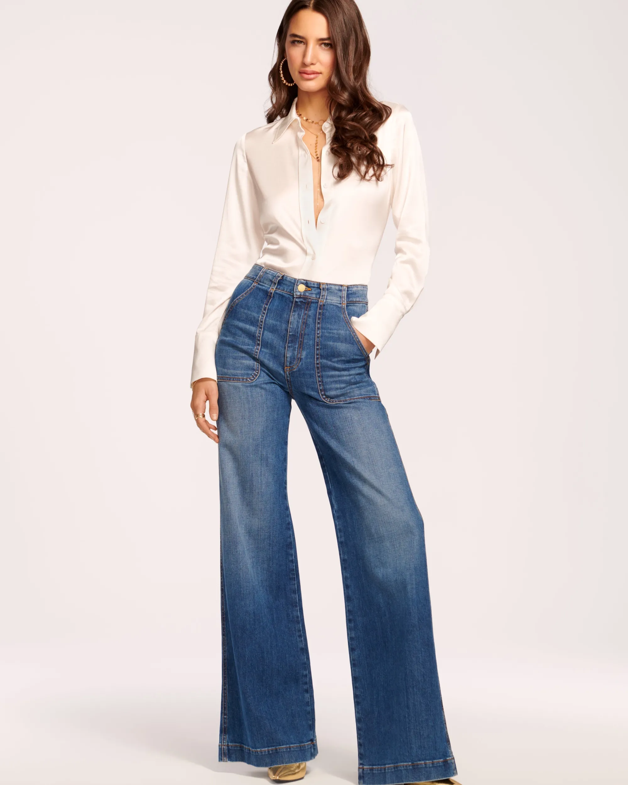Fashion Ramy Brook Theodora Wide Leg Jean