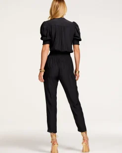 New Ramy Brook Tracey Puff Sleeve Jumpsuit