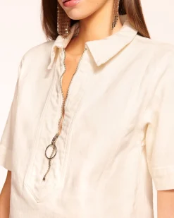 Sale Ramy Brook Tunechi Denim Shirt Dress