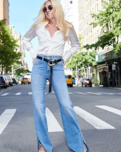 Sale Ramy Brook Tyra High Waisted Flare Jean