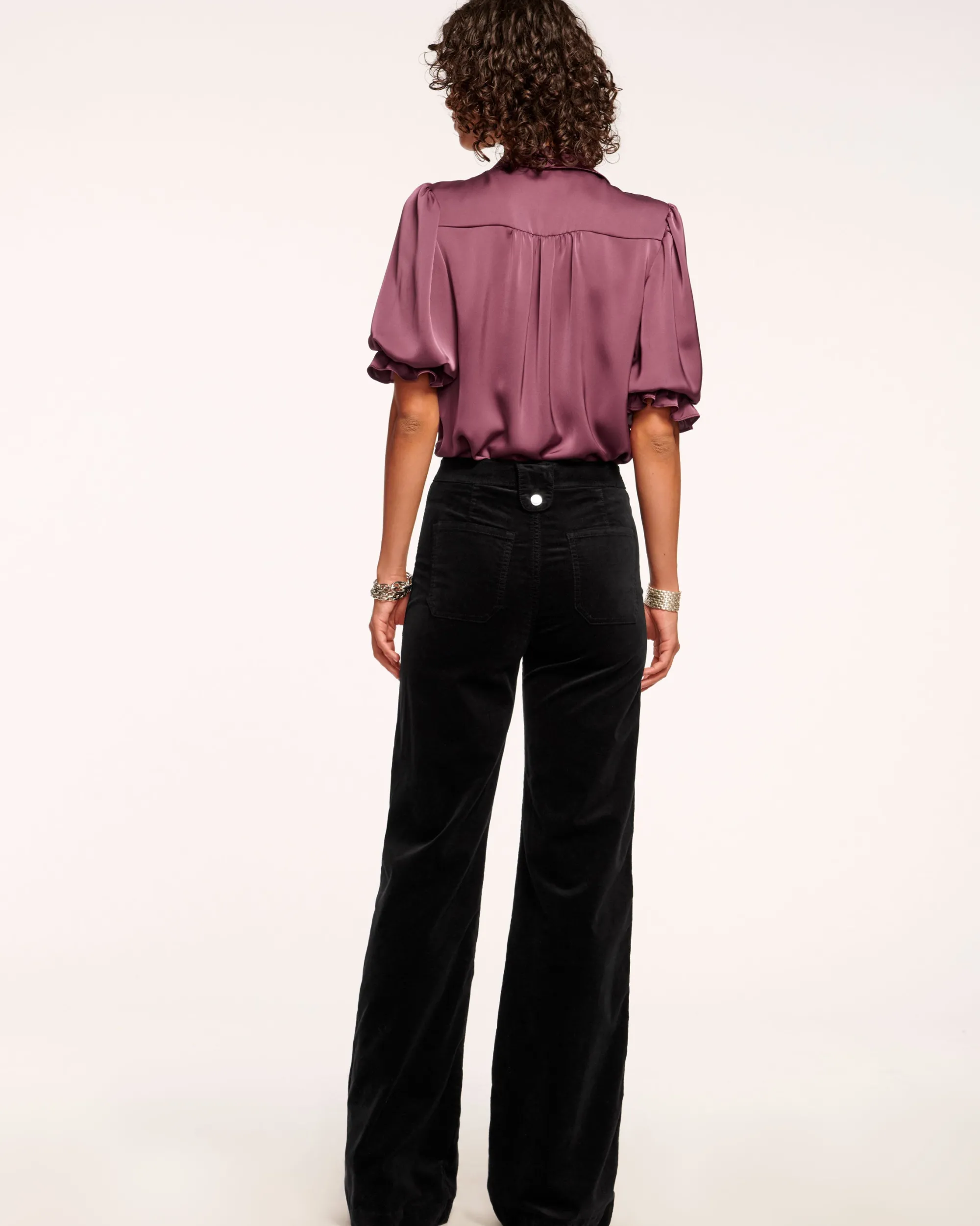 Online Ramy Brook Velvet Theodora Wide Leg Jean