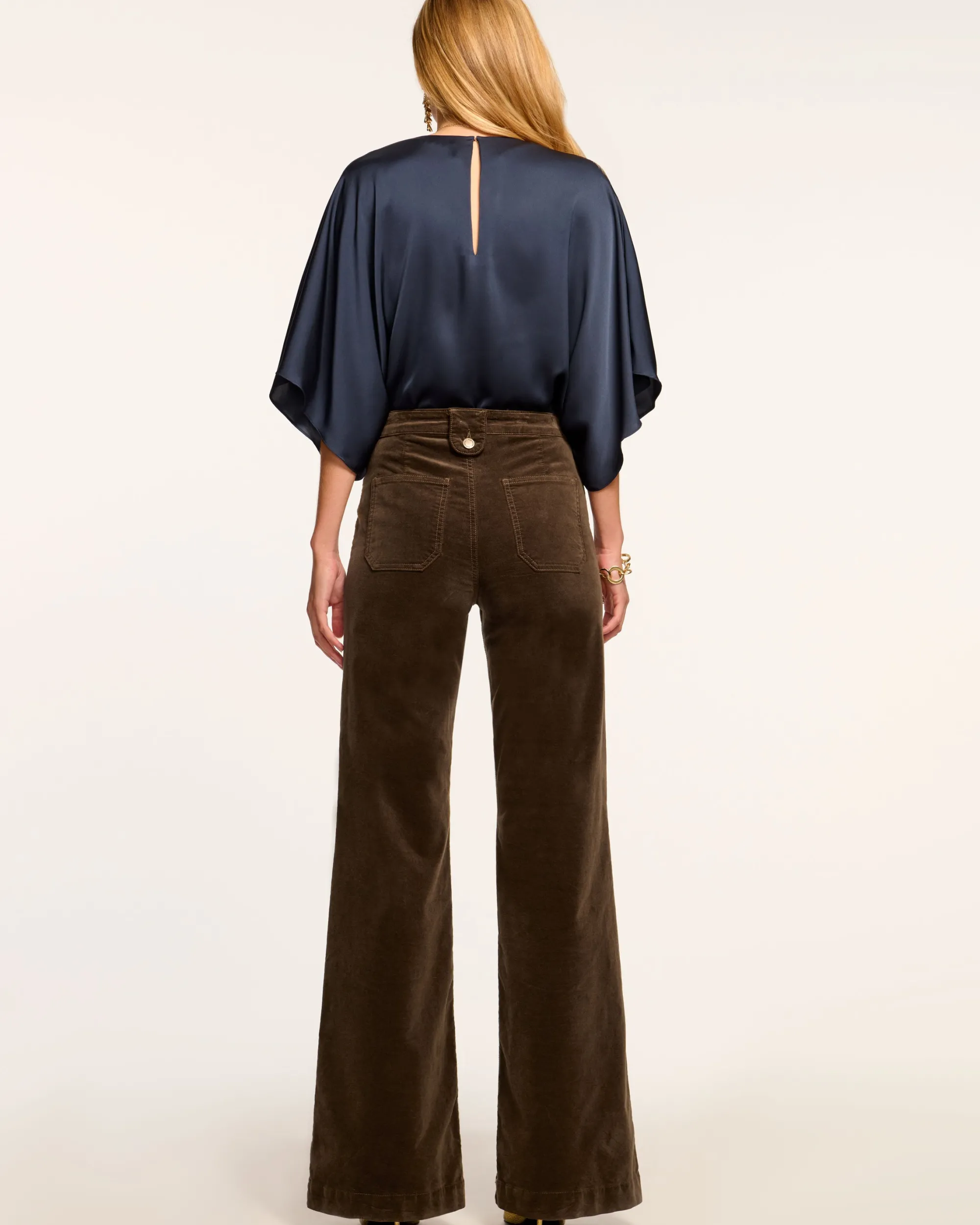 Online Ramy Brook Velvet Theodora Wide Leg Jean