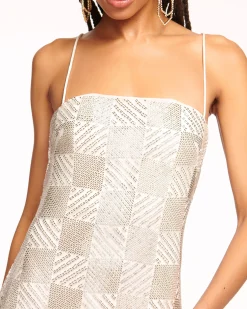Discount Ramy Brook Verlo Beaded Gown Silverbead