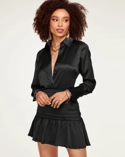 Best Ramy Brook Victoria Silk Button Down Blouse