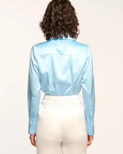 Best Ramy Brook Victoria Silk Button Down Blouse