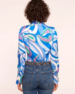 Best Ramy Brook Victoria Silk Button Down Blouse
