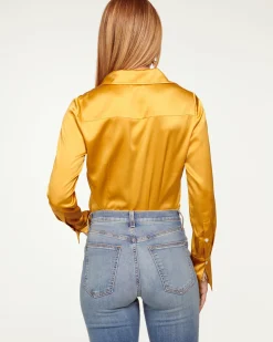 Best Ramy Brook Victoria Silk Button Down Blouse