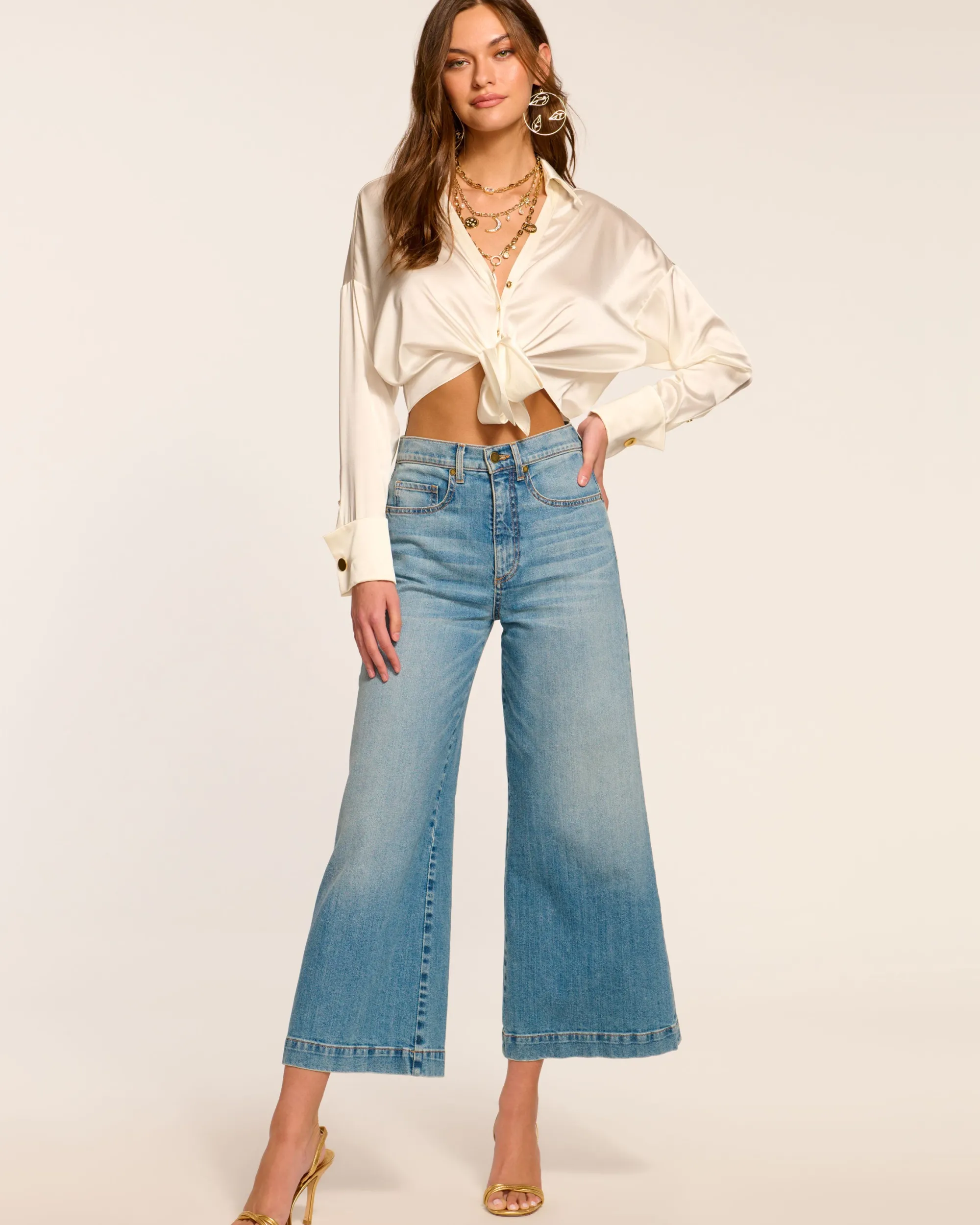 Hot Ramy Brook Wide Leg Cropped Tyra Jean