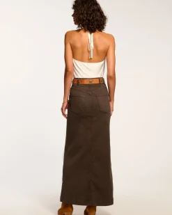New Ramy Brook Xavier Denim Maxi Skirt